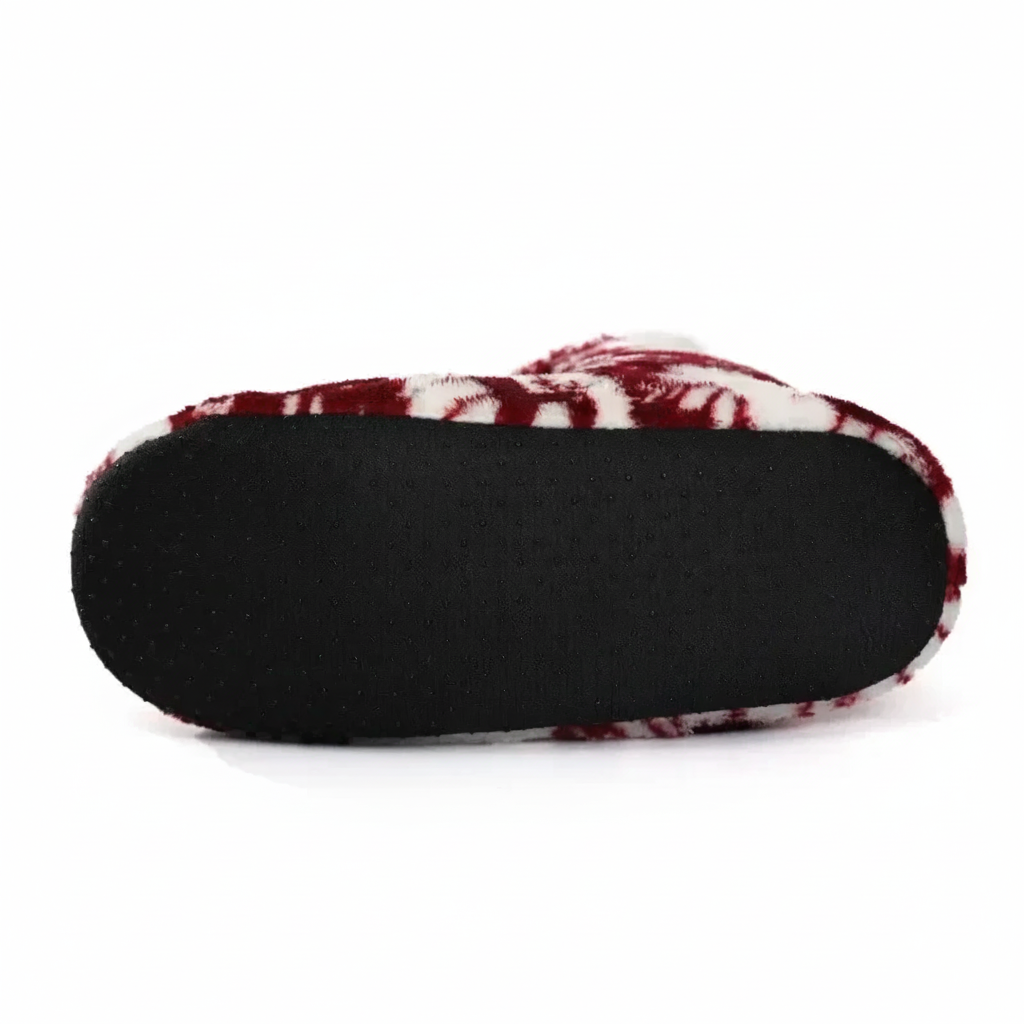 Pantoufles Fourrures Motifs de Noël pour Femmes